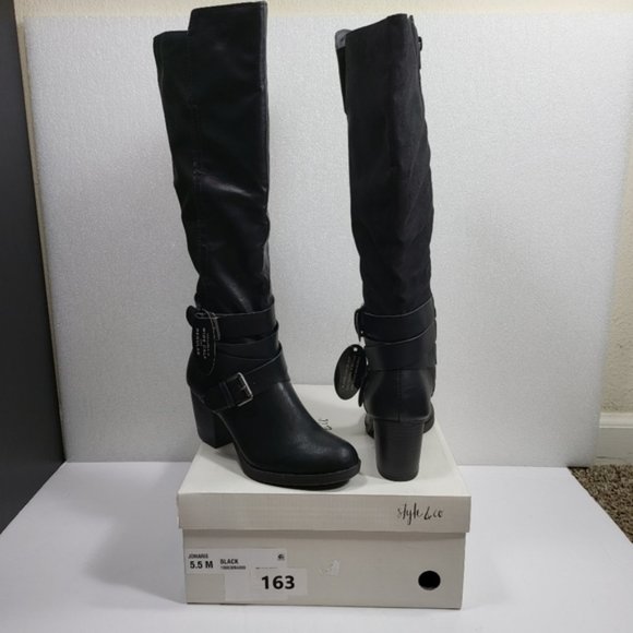 Style & CO Women Jomaris Leather Boots SIZE-5.5-M COD/163 - Picture 4 of 6